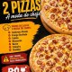 54 - COMBO = 2 Pizzas A moda do chefe + 1 refrigerante sortido