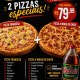 1352-COMBO = 1= Pizza  Francesa +1= Pizza A moda do chefe + 1 refrigerante sortido